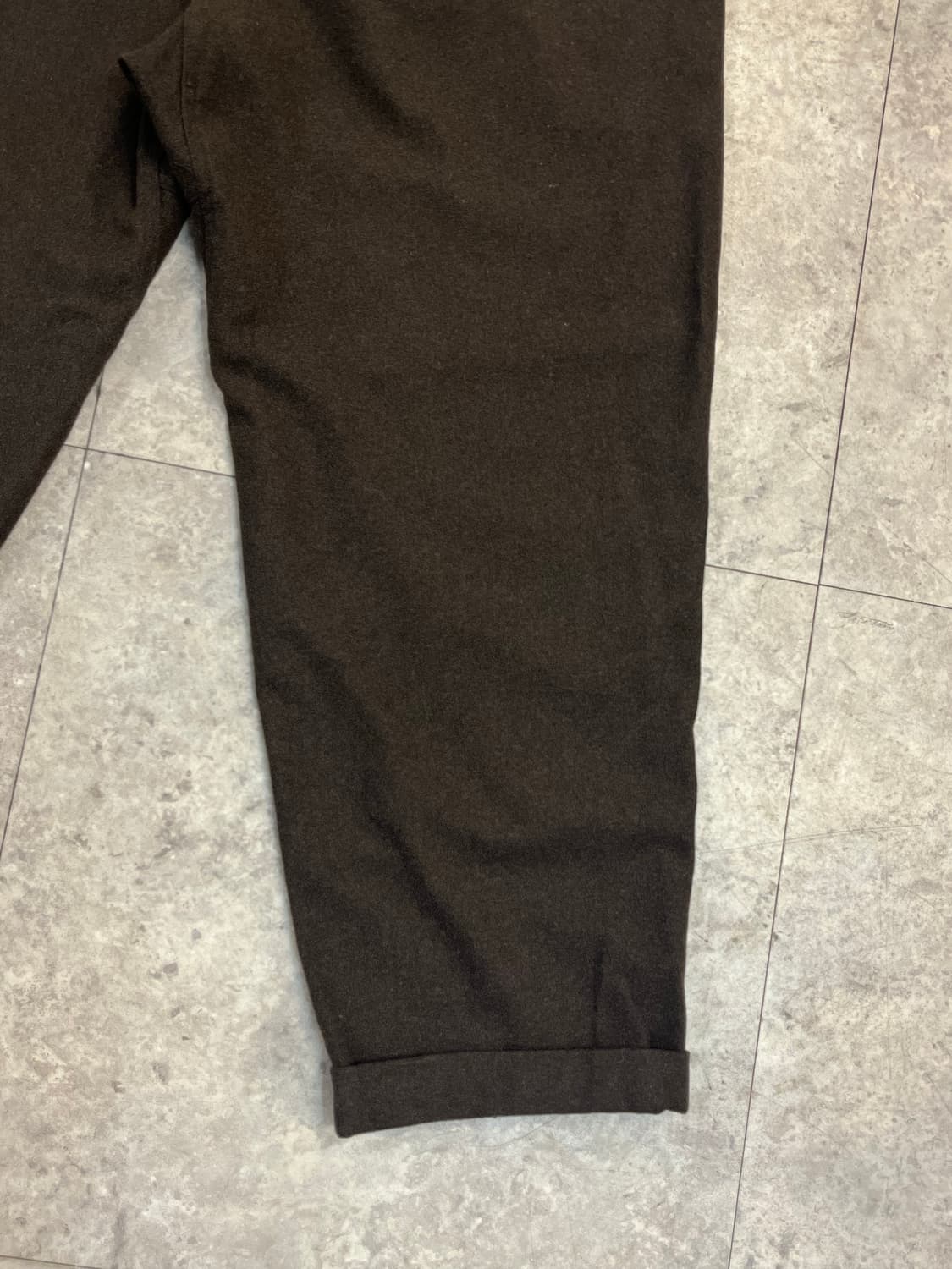 그라미치 울 팬츠 브라운 XL #csz3401 상품이미지10