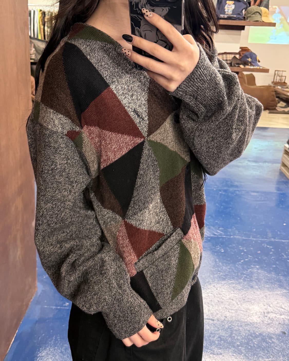 YSL 입생로랑 컬러패턴 가디건 상품이미지2