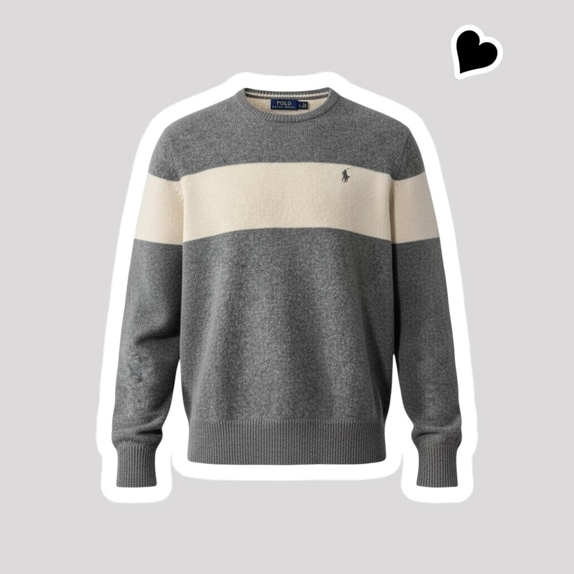 신형 폴로 랄프로렌 오트밀 그레이 니트 상품이미지1