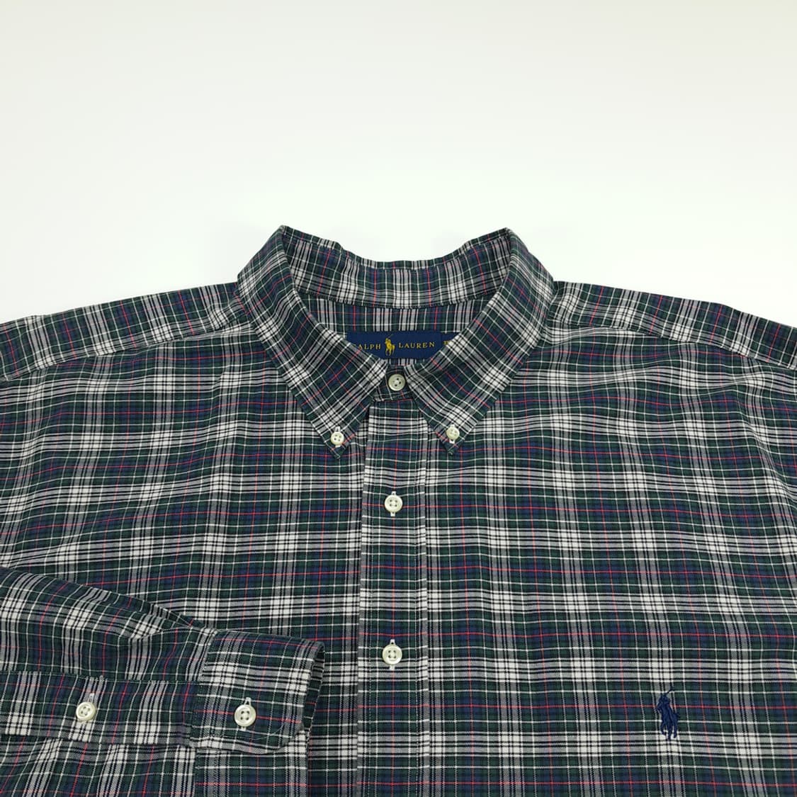 CN702 3XB 폴로 랄프로렌 모던블랙워치 타탄체크 긴팔 셔츠 남방 상품이미지3