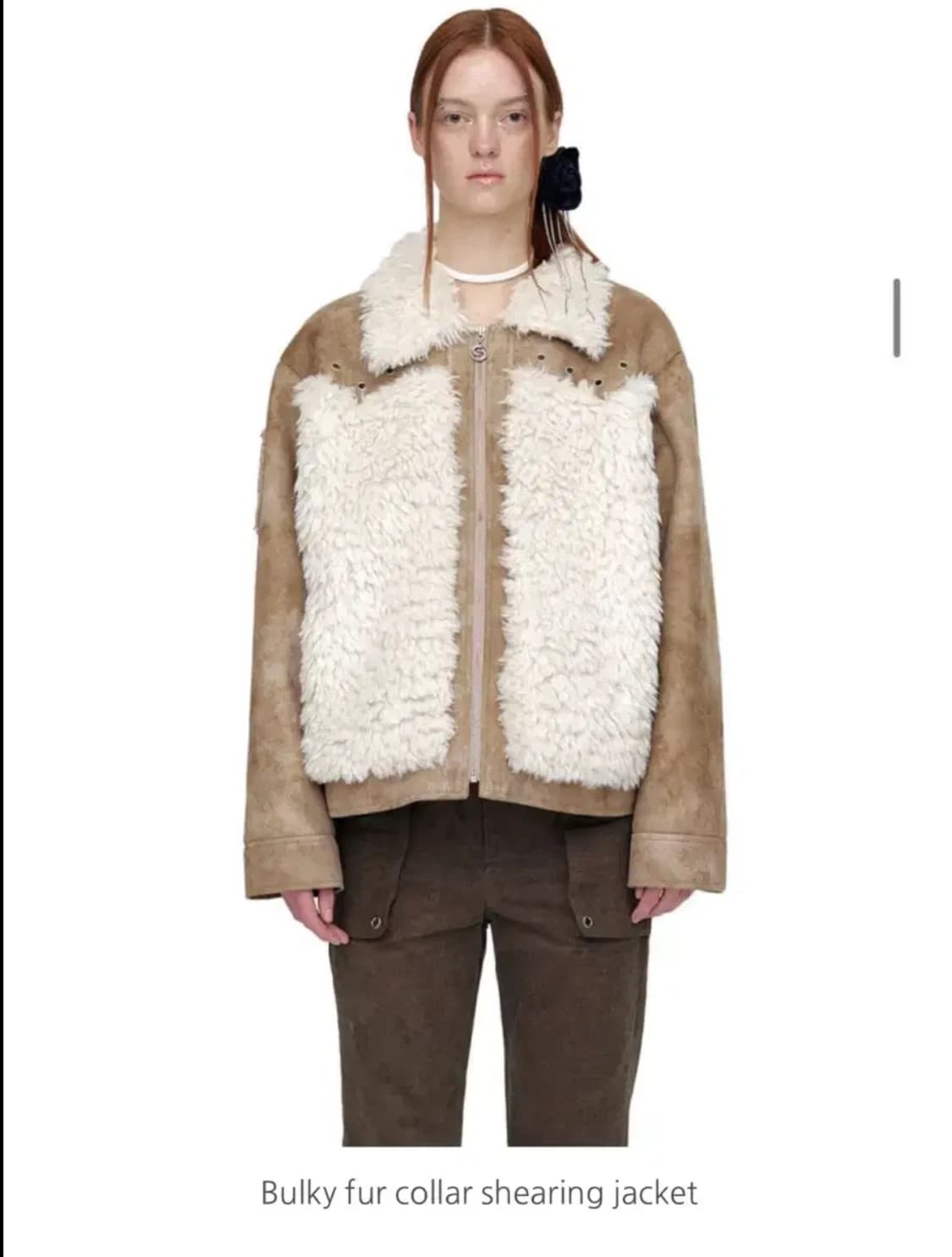 세릭 퍼자켓 정가 358000원 BULKY FUR COLLAR SHEA 상품이미지1