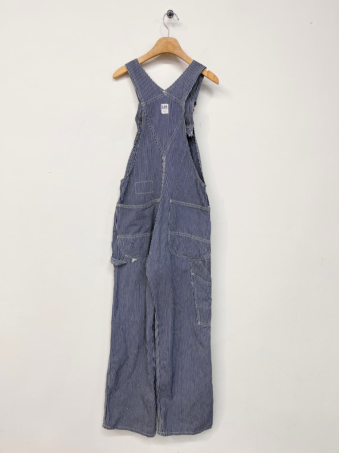 리 스트라이프 데님 오버롤 상품이미지6