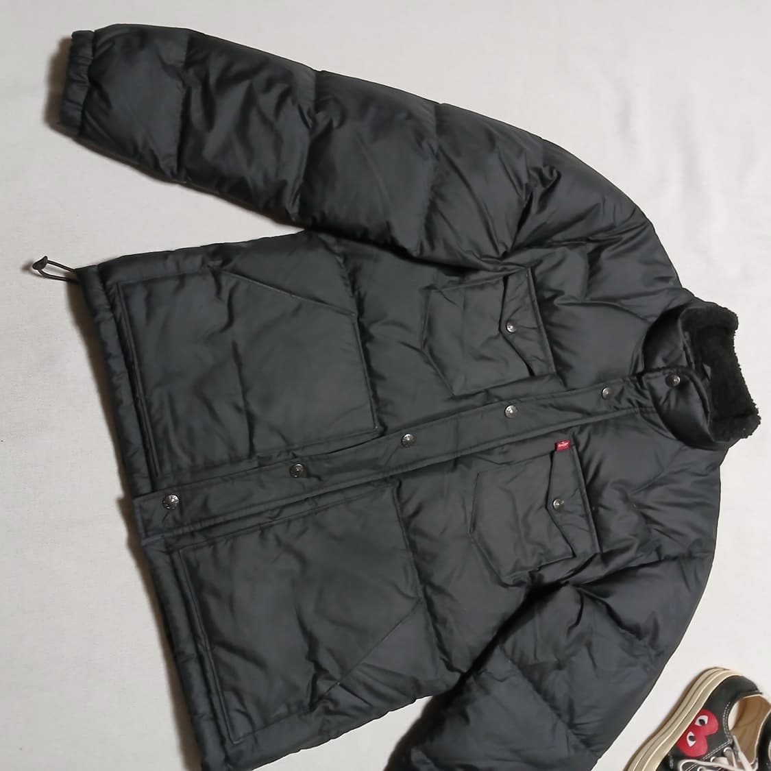 levis 리바이스 웨스턴 푸퍼 다운 패딩 자켓 블랙 상품이미지2