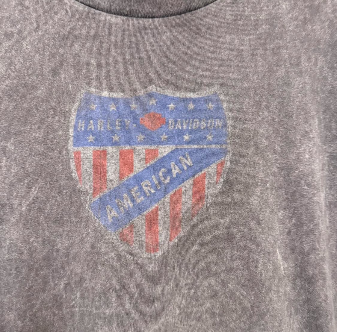 90’s 빈티지 Harley Davidson 티셔츠 XL 스톤워시드 상품이미지3