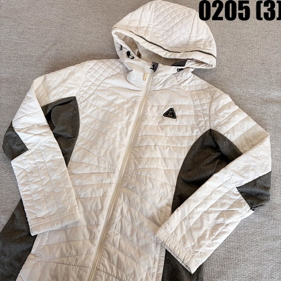 [90] K2 여성 화이트 퀼팅 후드 롱 패딩 점퍼 0205(3) 상품이미지2