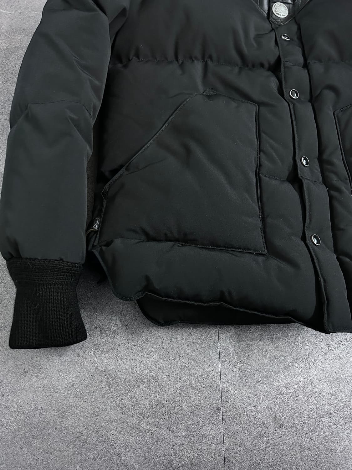 디아프바인 록키 레더 판넬 다운 자켓 상품이미지4