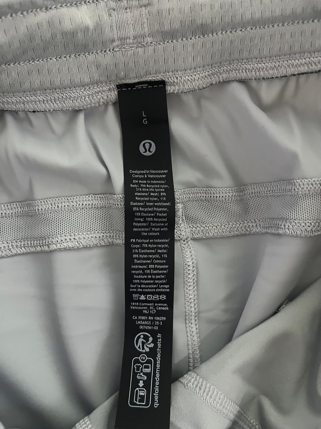 [L] 룰루레몬 페이스 브레이커 팬츠 Silver Drop 상품이미지4