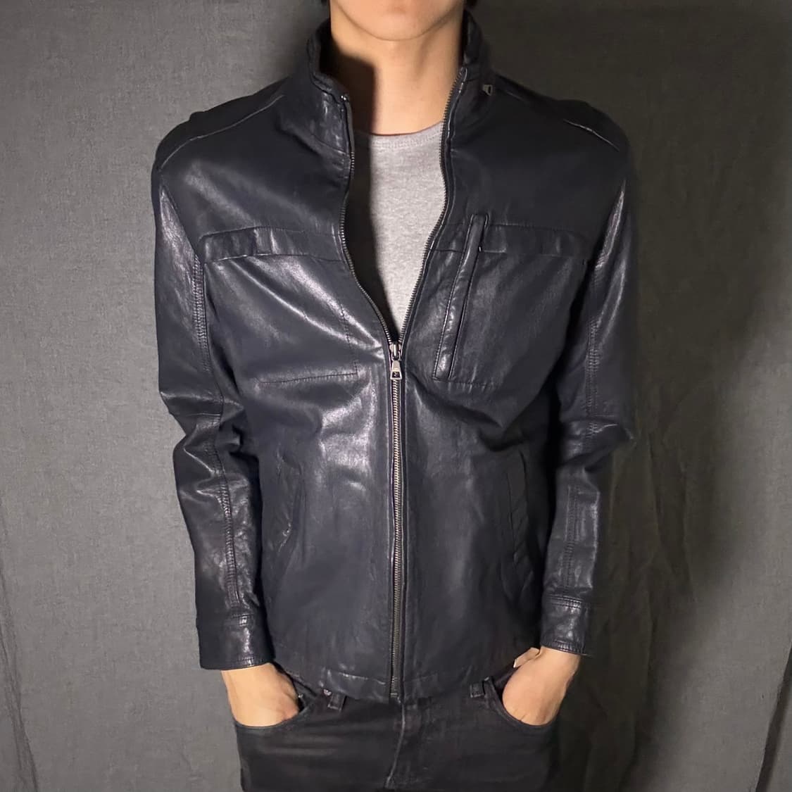 lamb skin leather jacket 상품이미지2