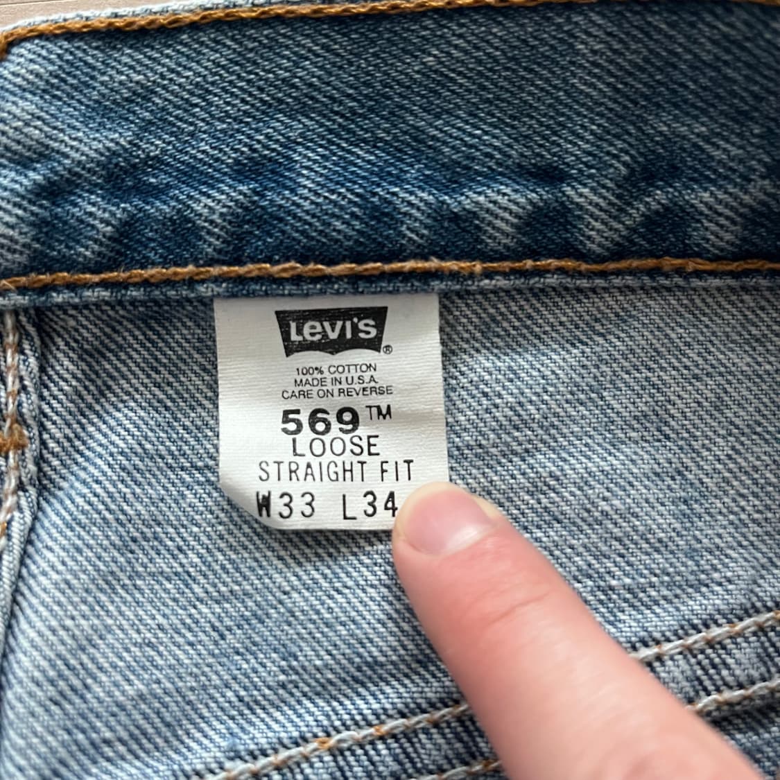 [33X34] 빈티지 usa 리바이스 569 상품이미지2