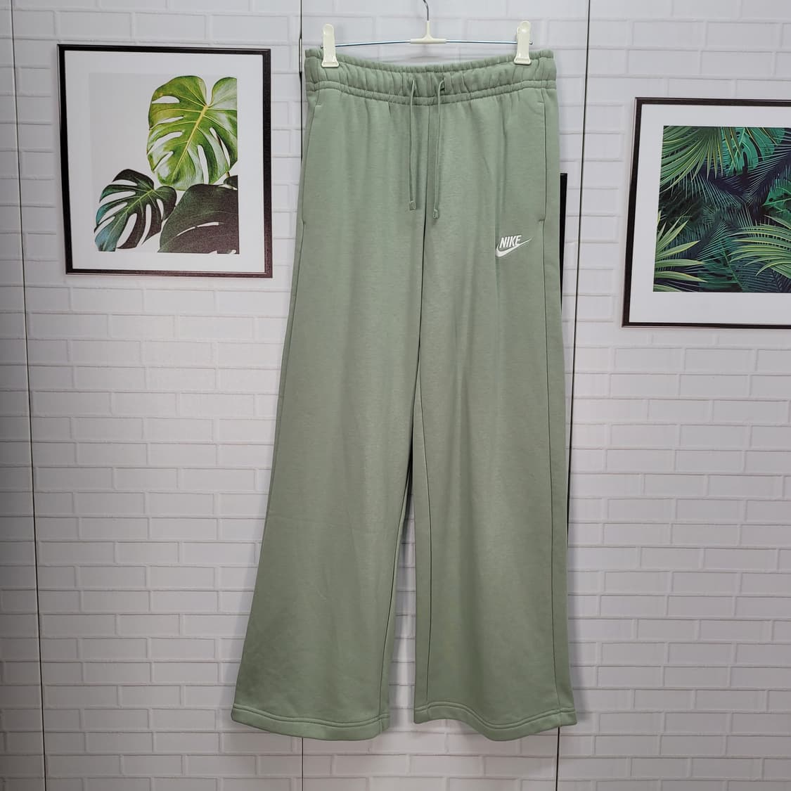 나이키 우먼스 클럽 플리스 와이드 기모 팬츠 65(S) 사이즈 새상품 상품이미지1