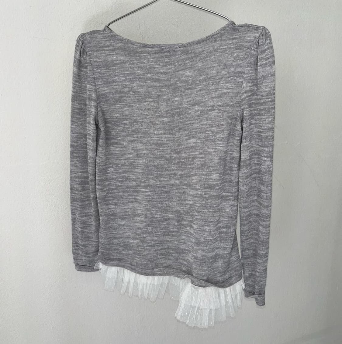 피쉬룸 빈티지 레이스 코사지 프릴 니트 코이세이오 상품이미지4