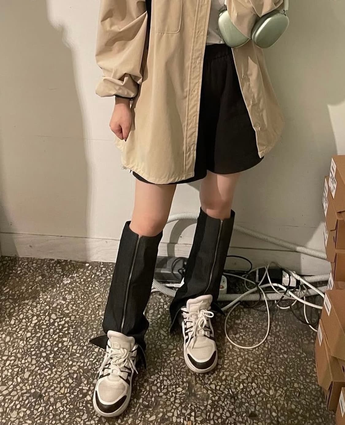 YUSE 유즈 데님 발 워머 Small  상품이미지2