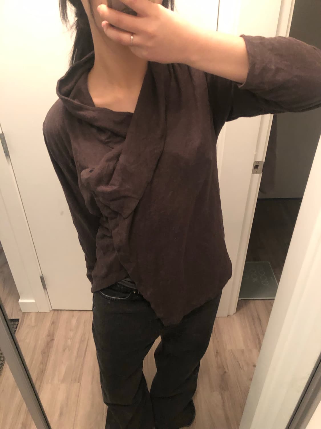 드레이프 랩 가디건 상품이미지2