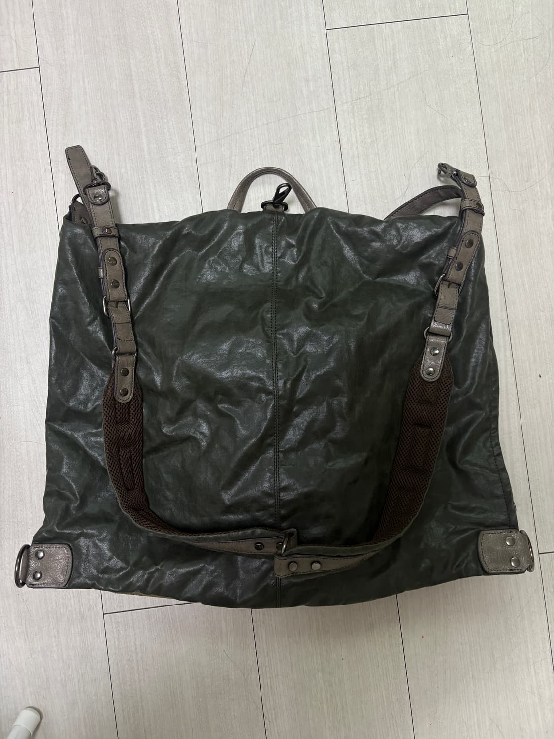 빈티지 백팩 크로스 숄더 백 상품이미지4