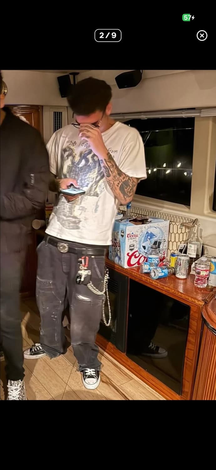 빈티지 칼하트 더블니 다크브라운 워크팬츠 B136 DKB 상품이미지2