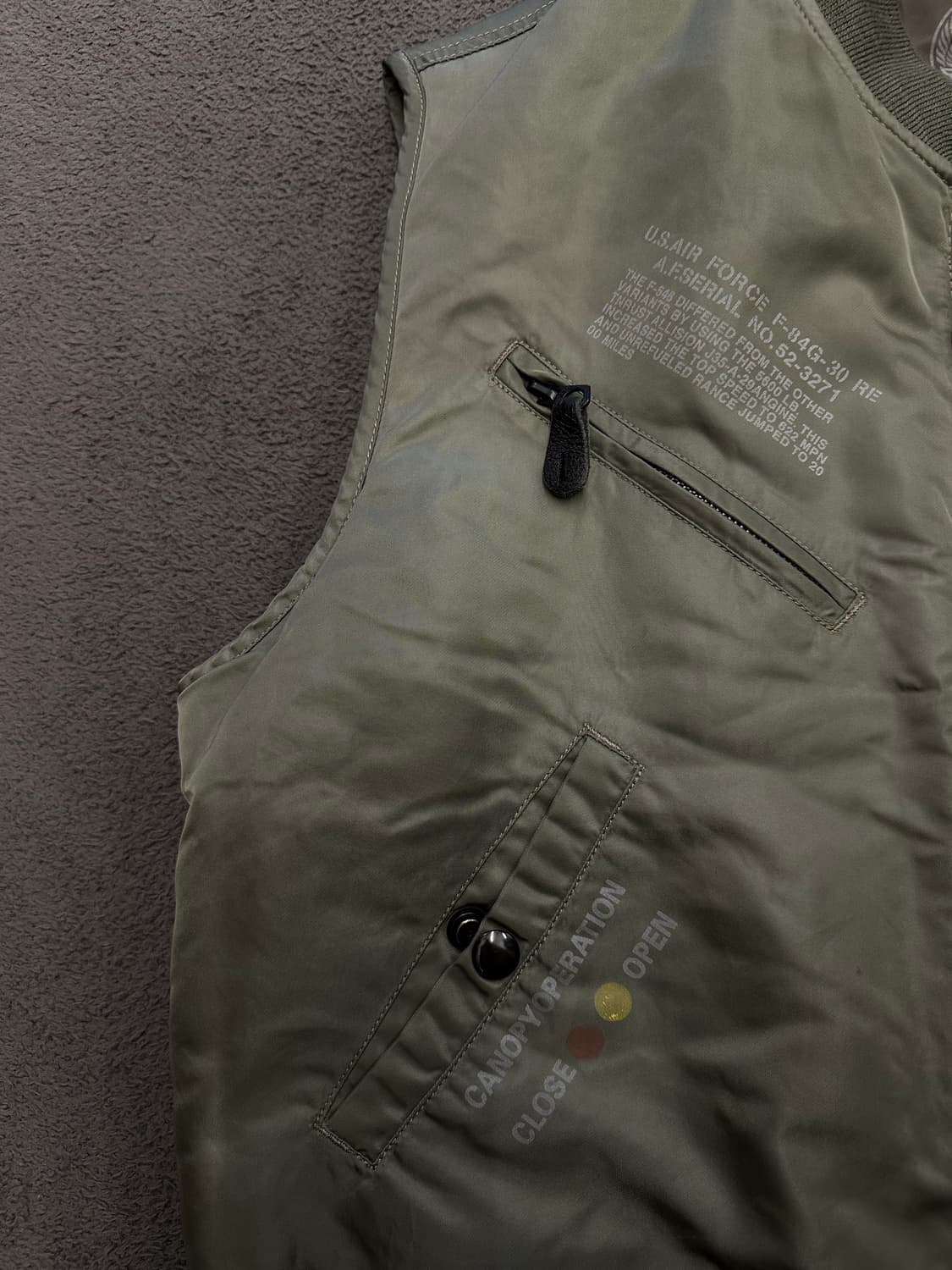 US 에어포스 베스트 자켓 처분  상품이미지3