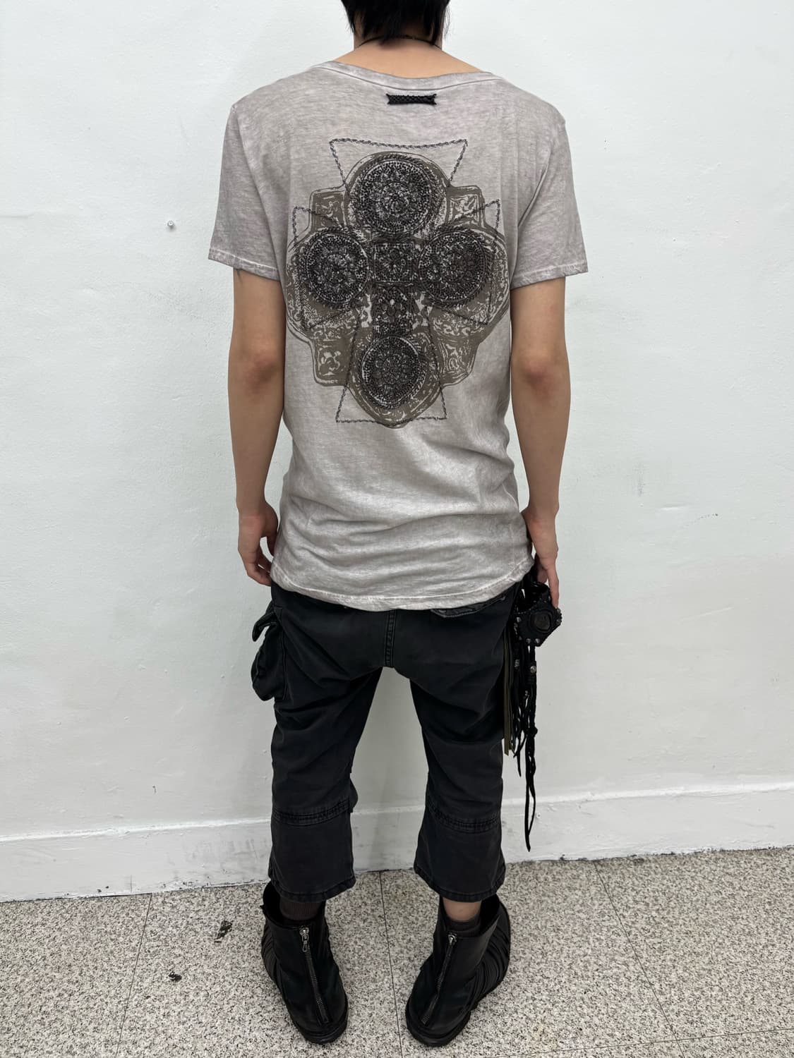 If Six Was Nine Embroidered Tribal Cross 상품이미지2