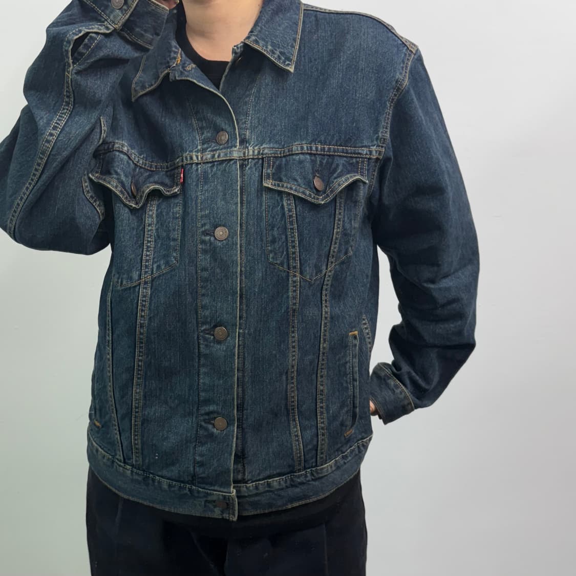 [L] 리바이스 진청 데님 트러커 자켓 상품이미지1
