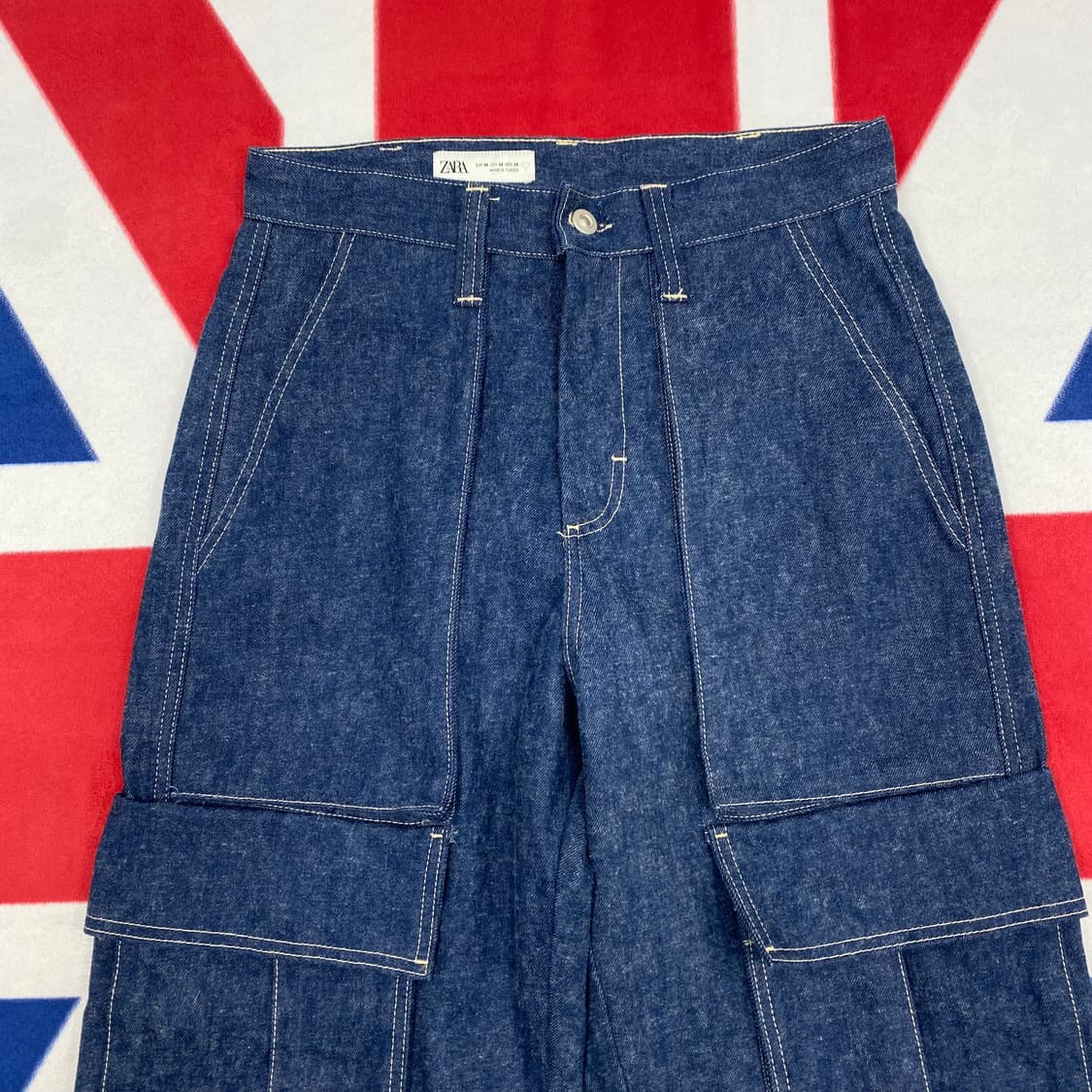 자라 와이드 카고팬츠 실측 30 상품이미지2