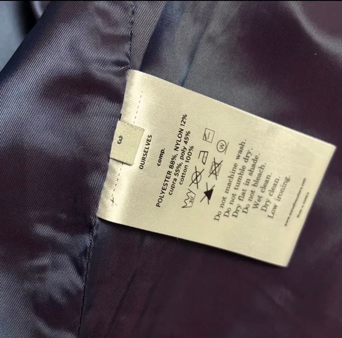 새상품) 아워셀브스 24SS 케미컬 워시드 밀자켓 카키 3사이즈 상품이미지4