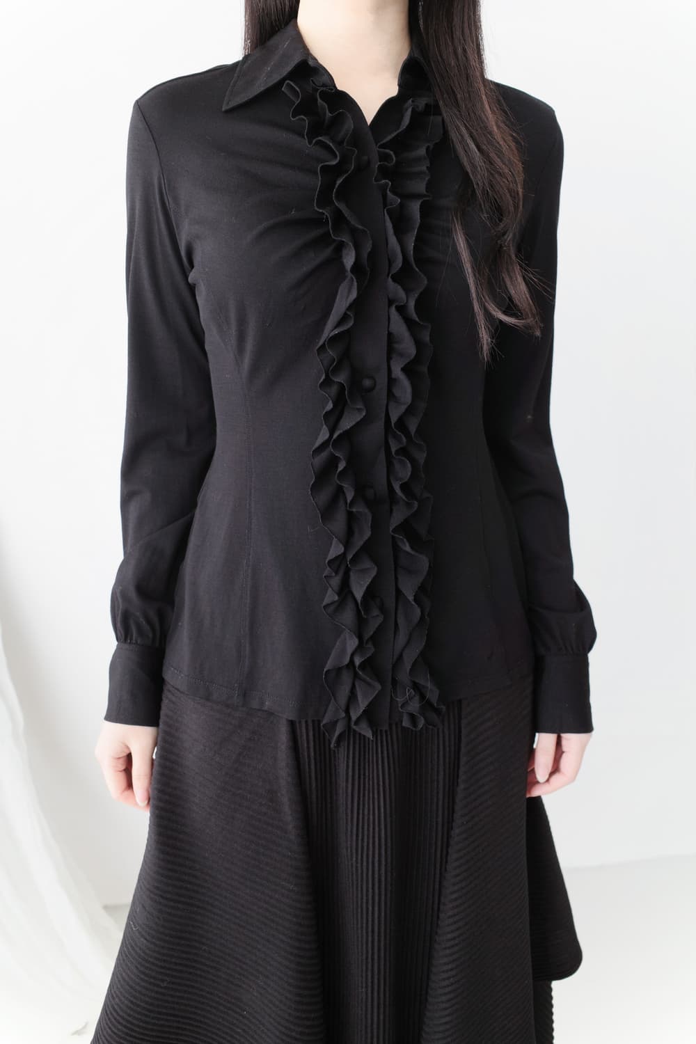 naracamiche) frill shirt  상품이미지5