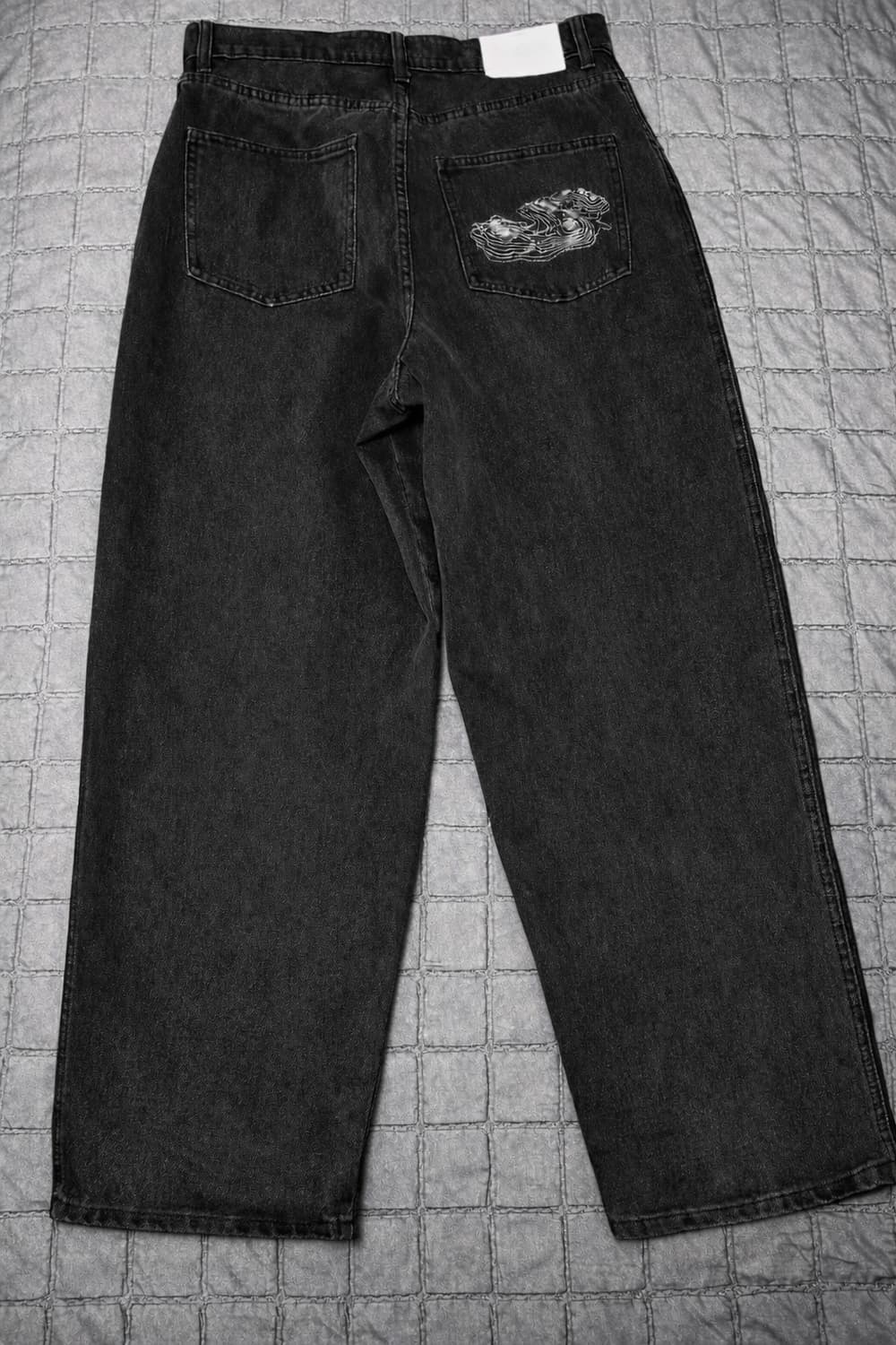 스웨이드 컨투어 포켓 데님 블랙 M 상품이미지3