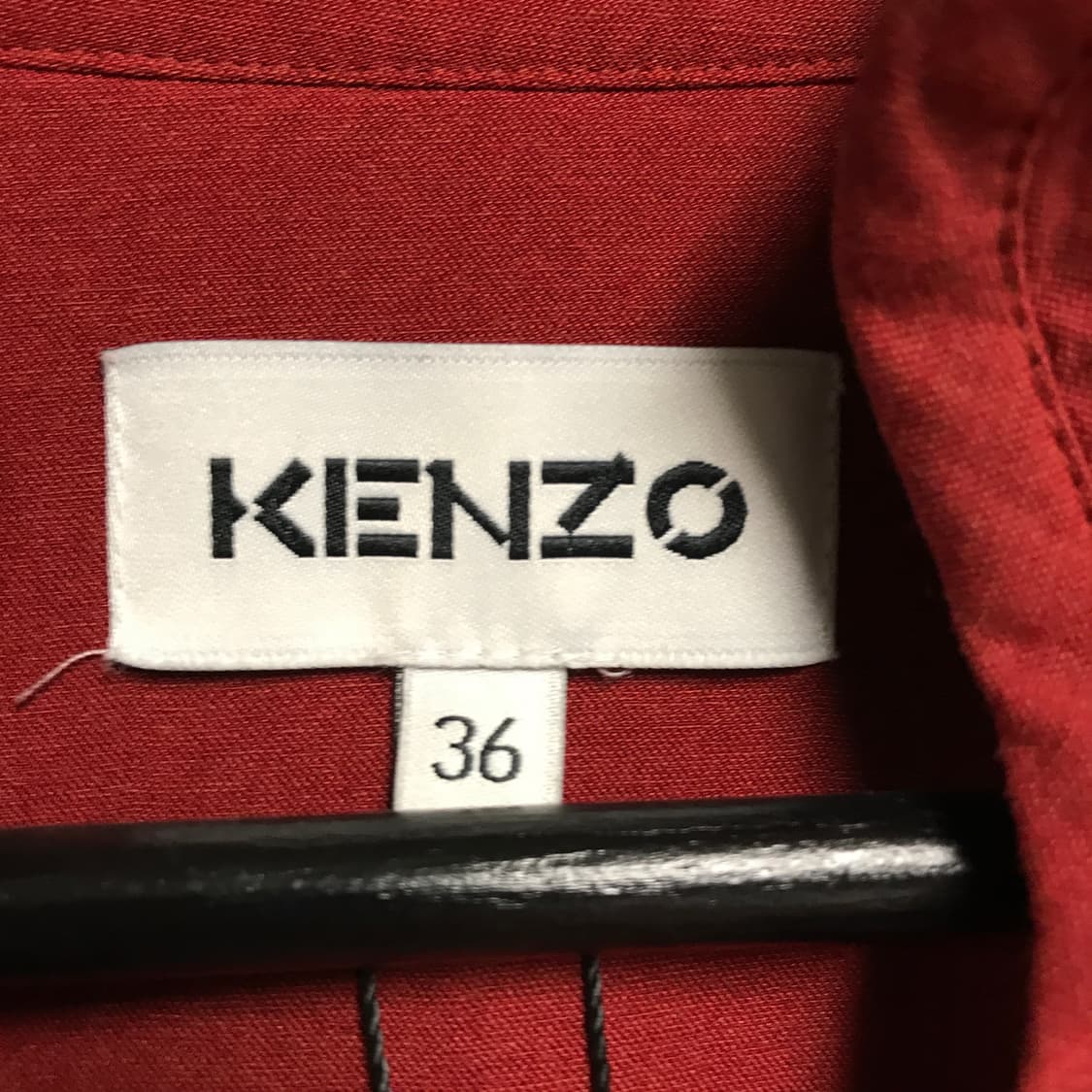 겐조 블라우스 레드 36(W) 상품이미지5