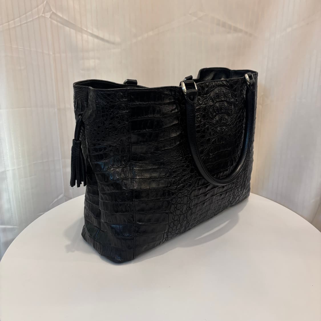천연 악어가죽 토트백     상품이미지2