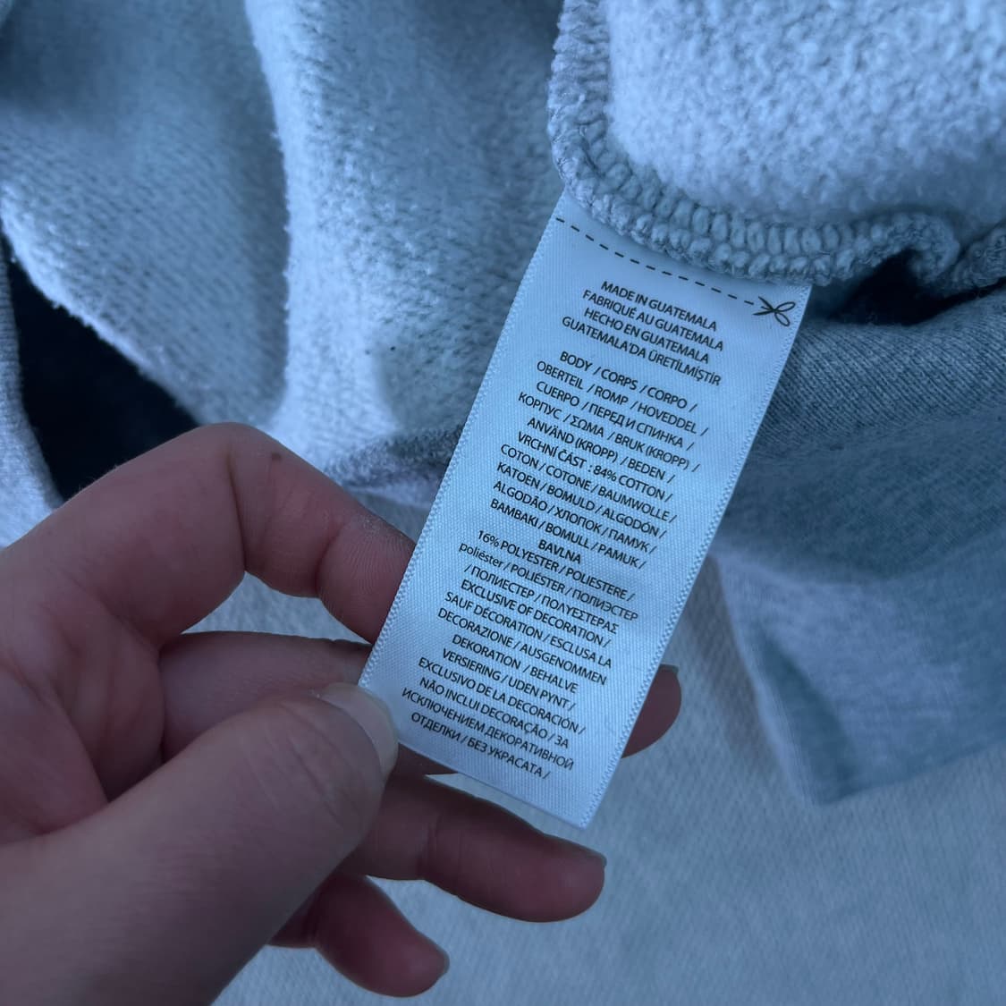 100 폴로랄프로렌 스몰포니 그레이 후드티 상품이미지5