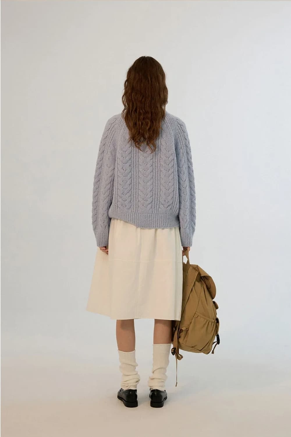 [새상품] 썸웨어버터 알파카 케이블 니트 스웨터 상품이미지4