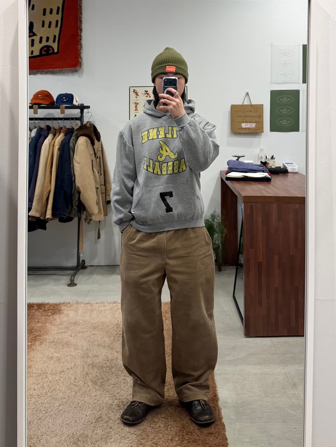 00s Russell 러셀 BASEBALL 스웻 후드 상품이미지2