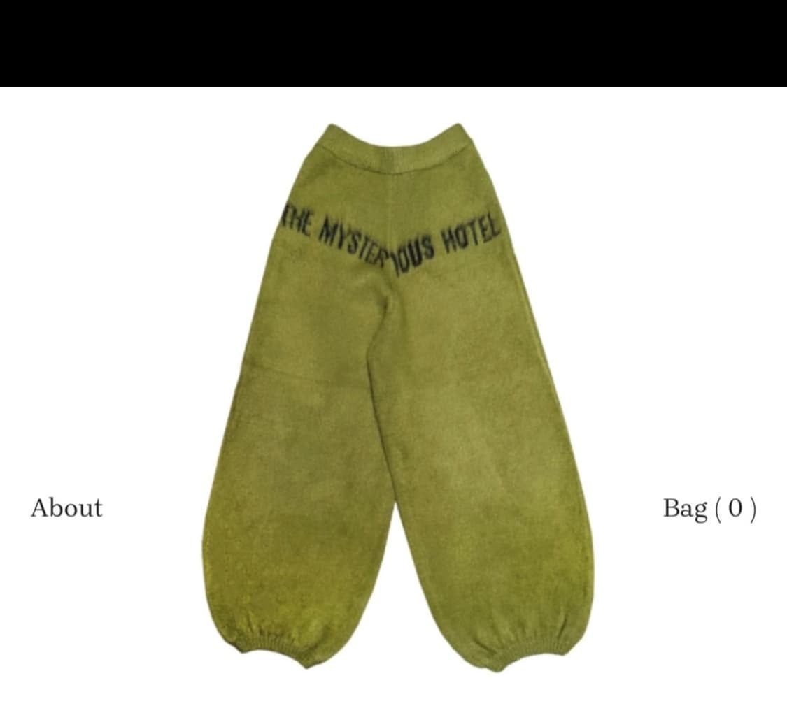 더미스테리어스호텔 니트 팬츠 상품이미지2