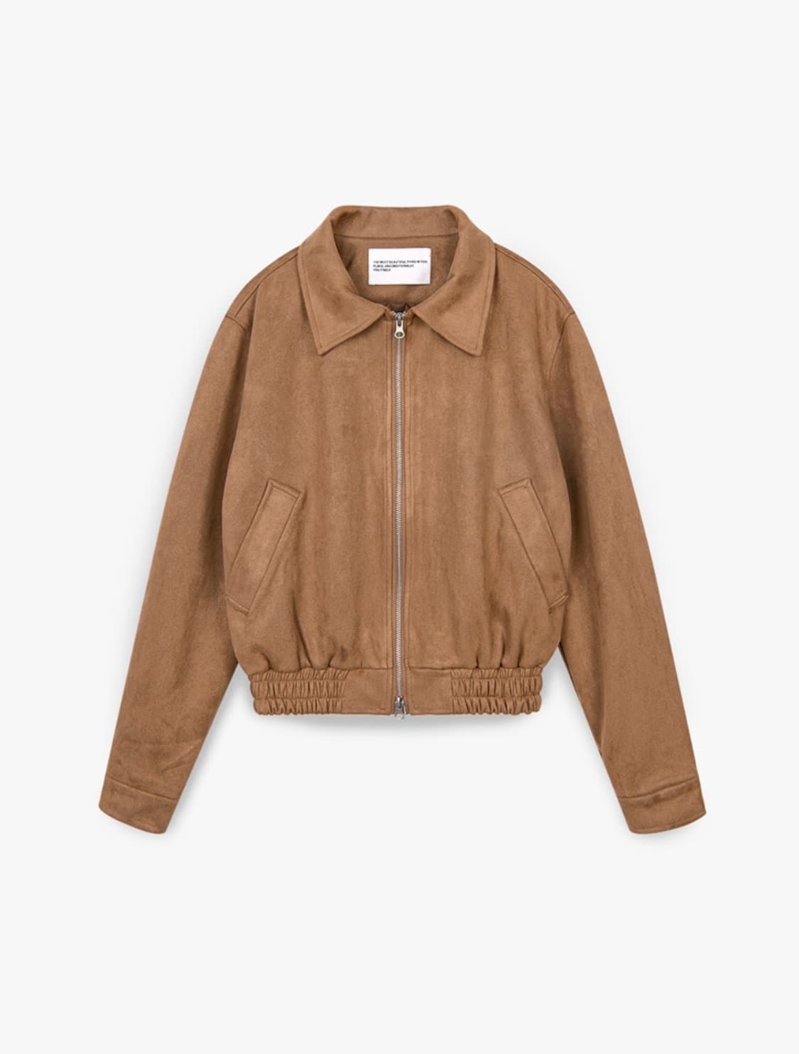 투웨이 블루종 스웨이드 밴딩 점퍼 자켓 [브라운] 상품이미지3