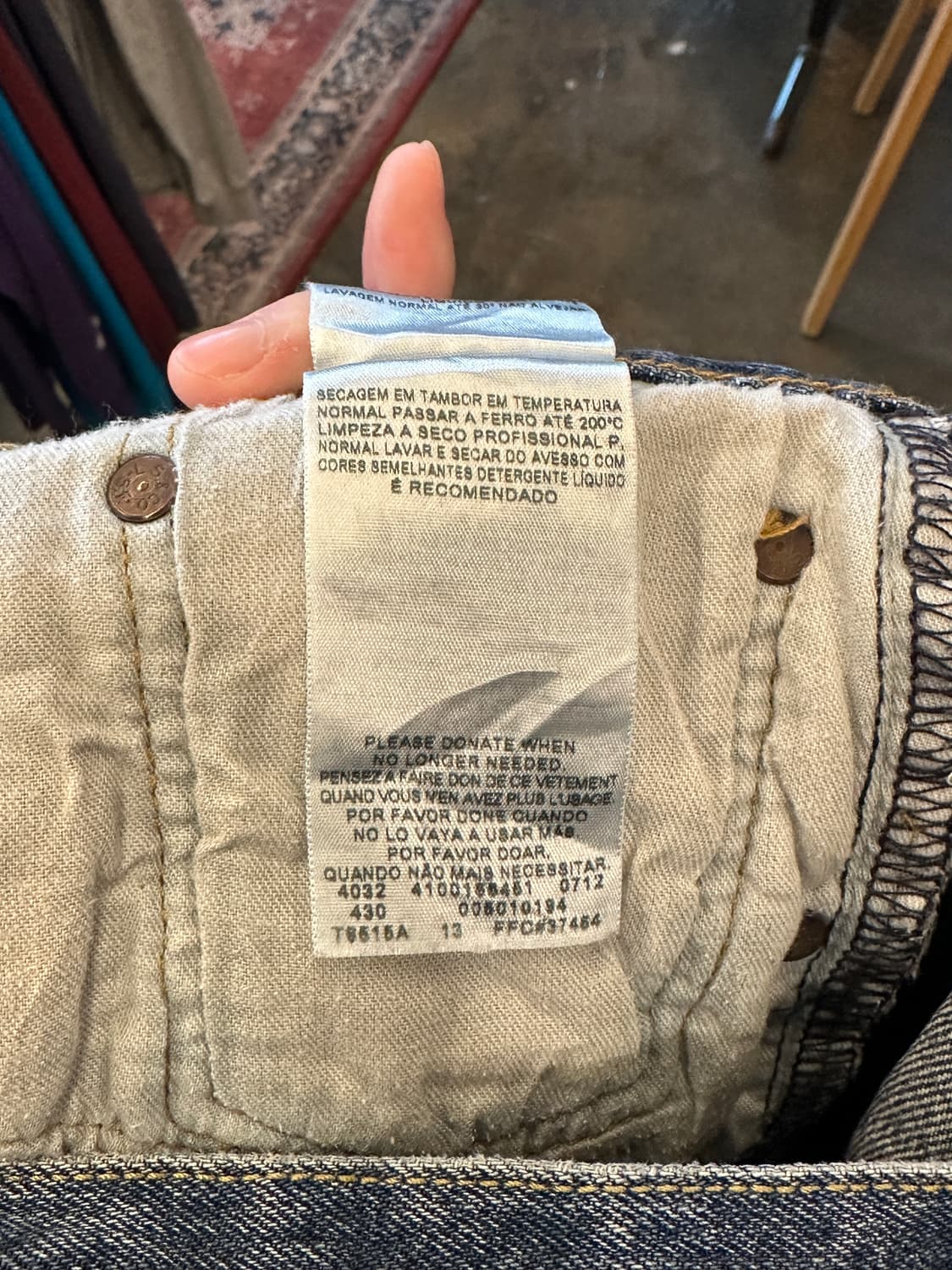 리바이스 501 W36 L34 상품이미지4