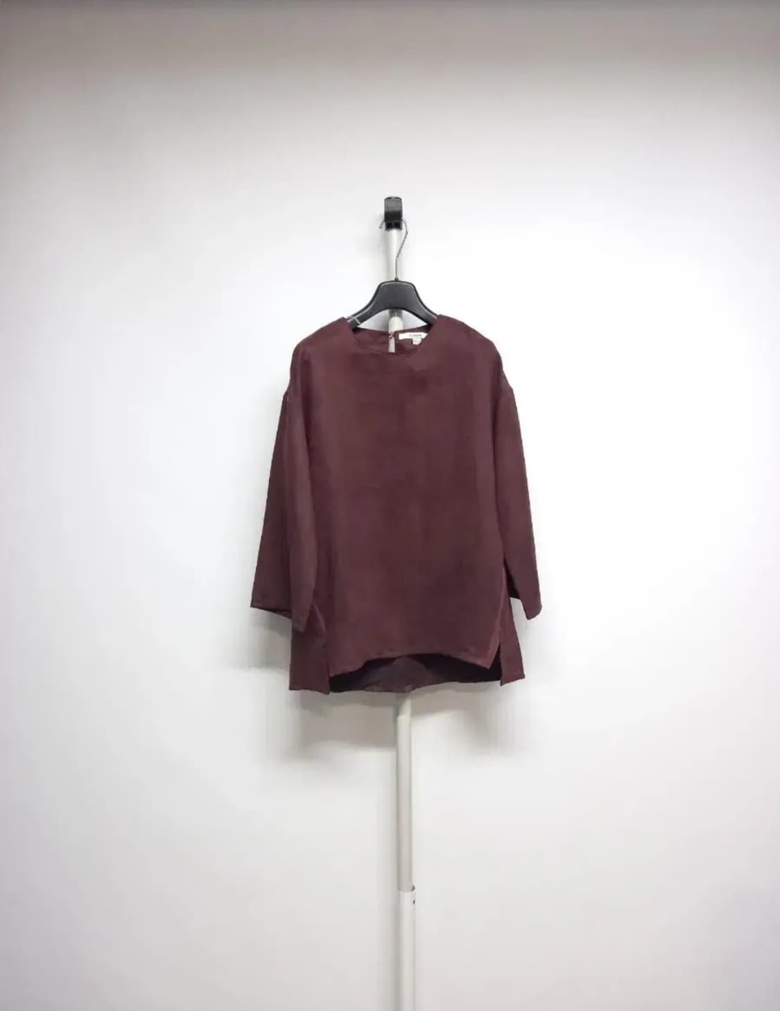 새 SJ WANI 깍은스웨이드 춘추 블라우스 66.77 상품이미지1