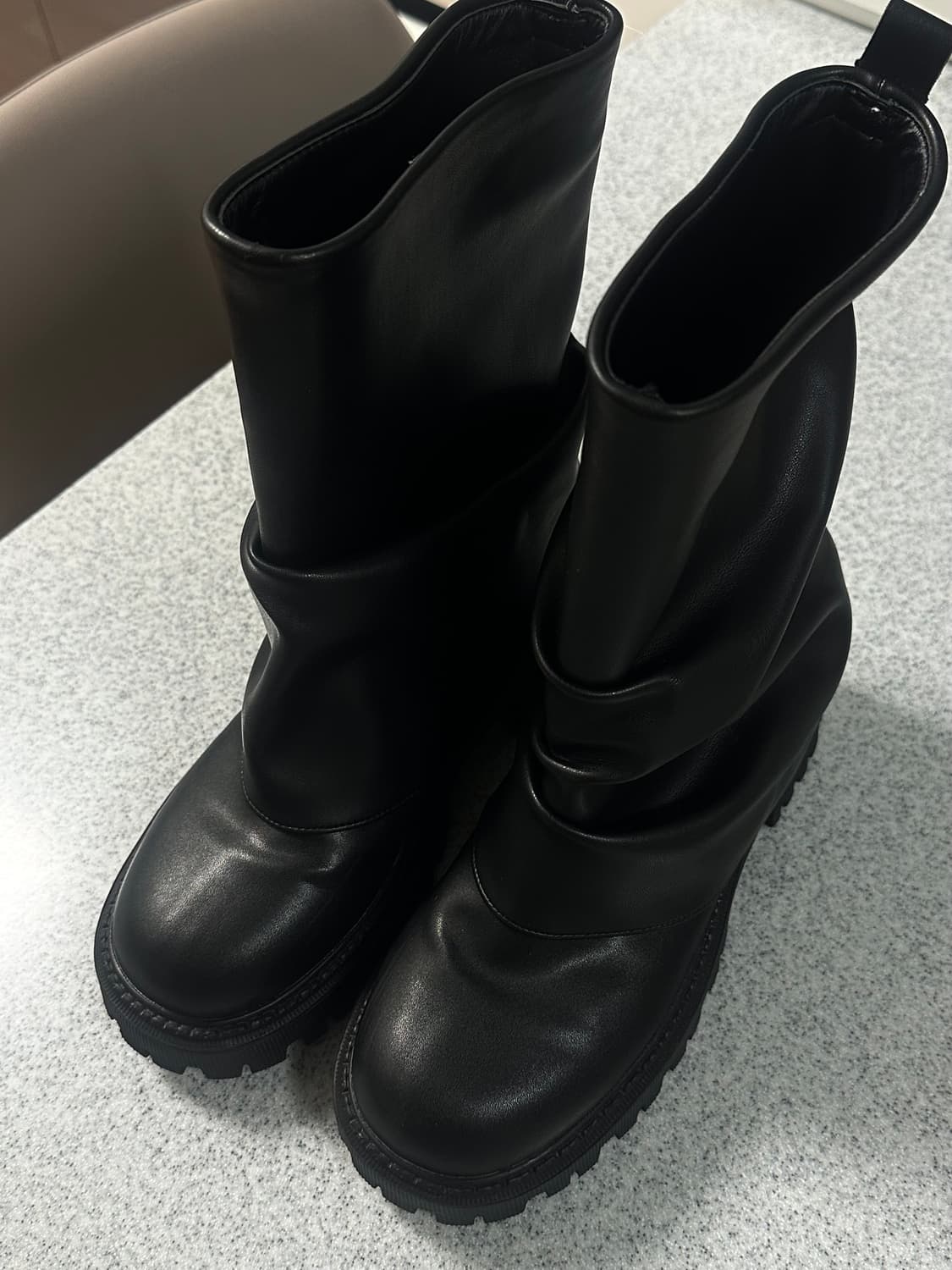 포른른 셔링 하프부츠 상품이미지8