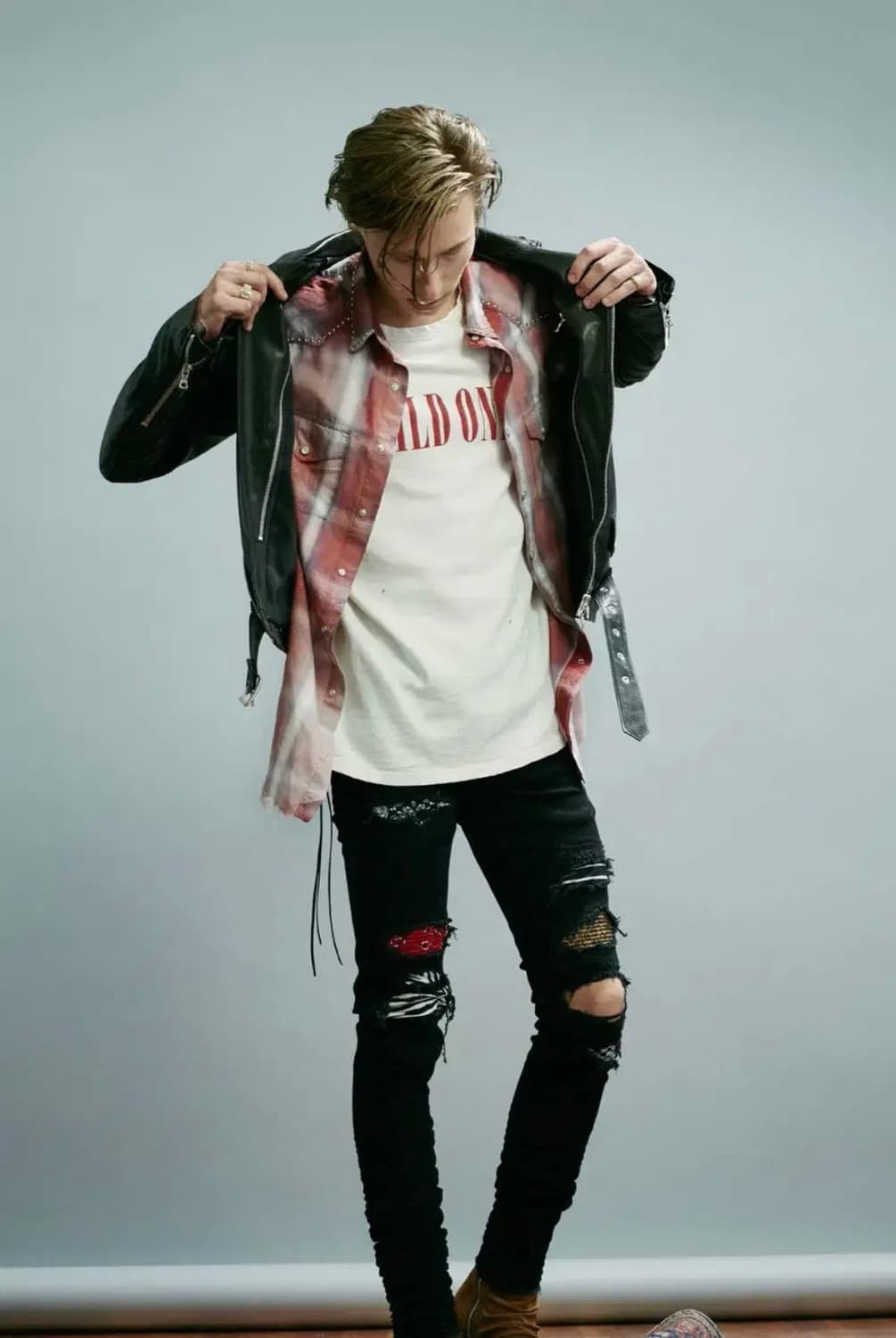 AMIRI 아미리 아트 패치 진 블랙 상품이미지4