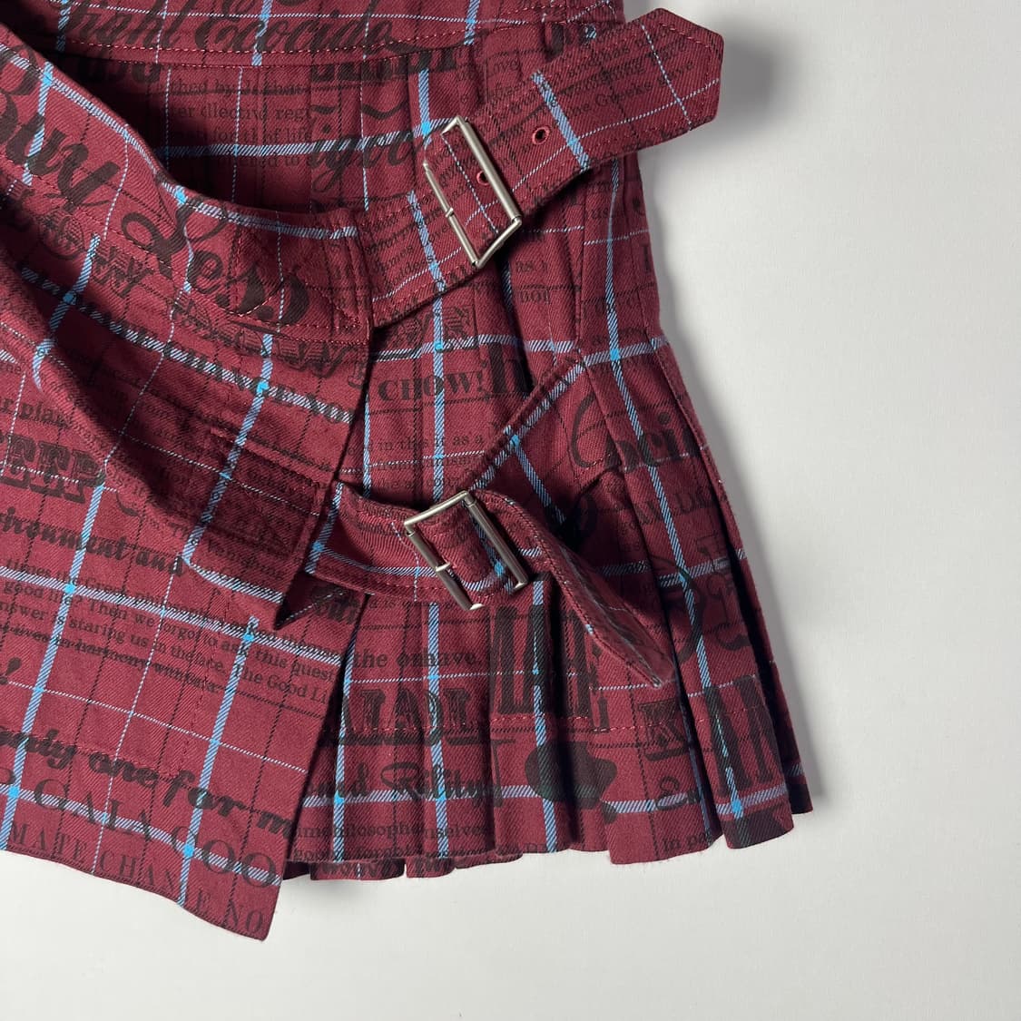 [Vivienne Westwood] 비비안웨스트우드 벨티드체크 미니스커트 상품이미지3