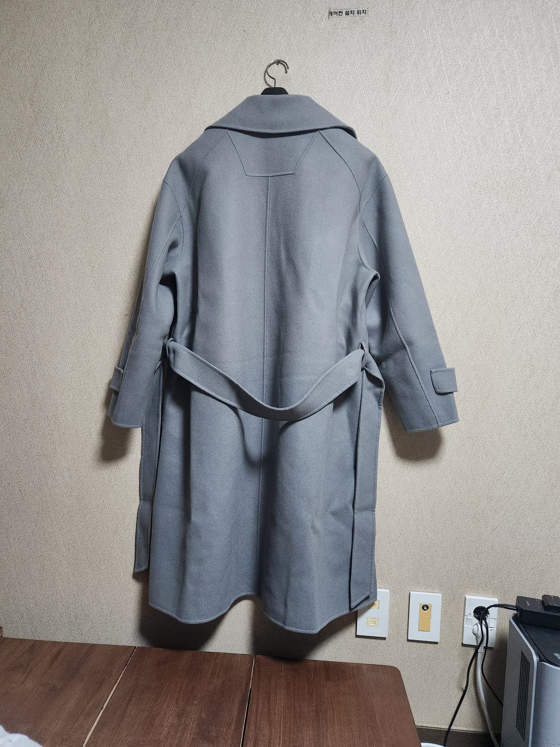 준지 오버핏 그레이 코트 48사이즈 상품이미지3