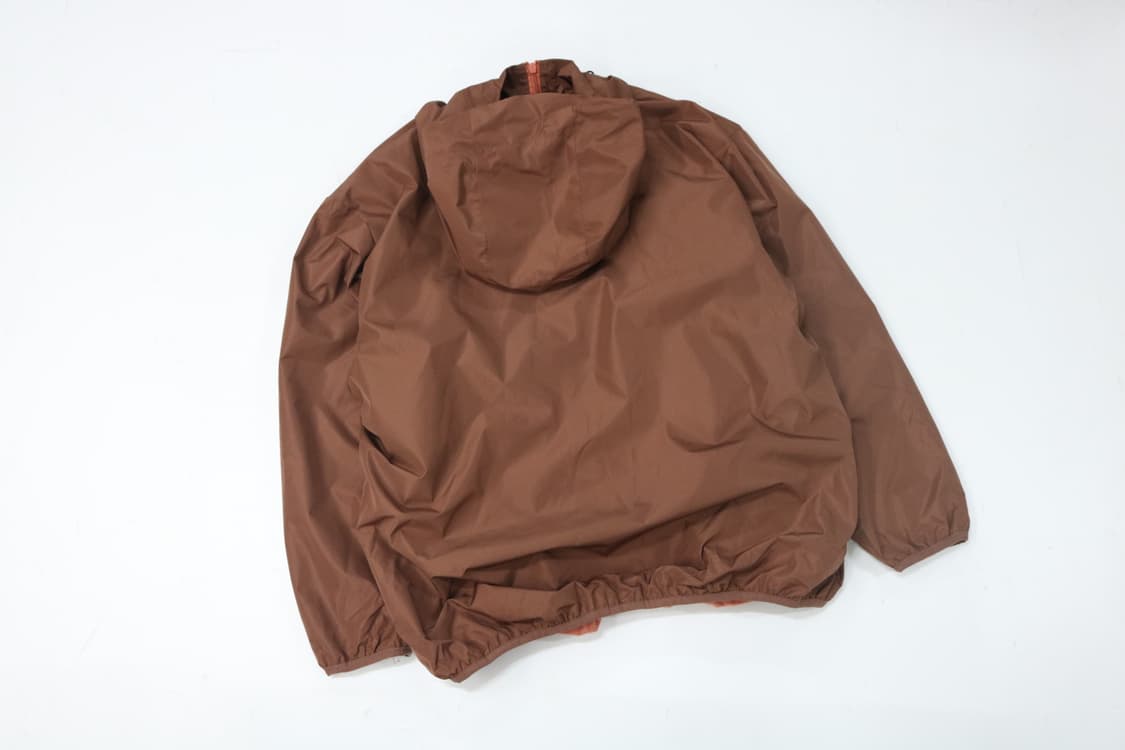 Aller Bien 스포츠 빈티지 브라운 기모 안감 후드 윈드브레이커 상품이미지8