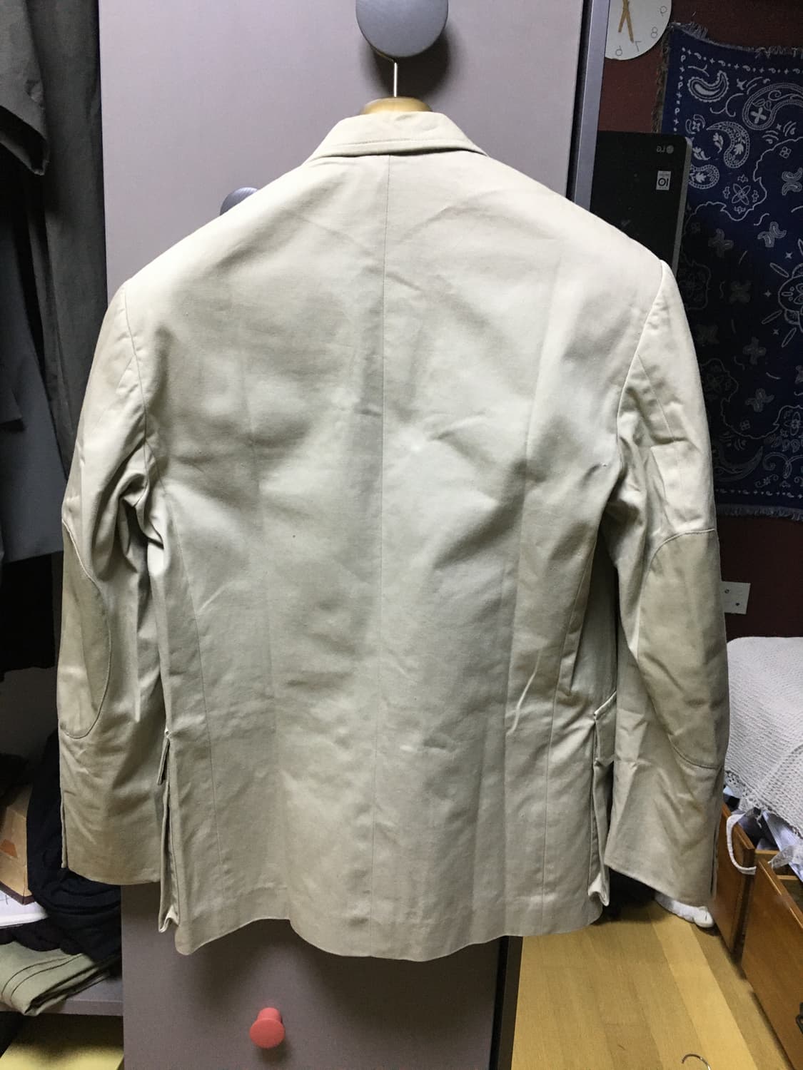 80's 꼼데가르송 옴므 패치워크 자켓 상품이미지5