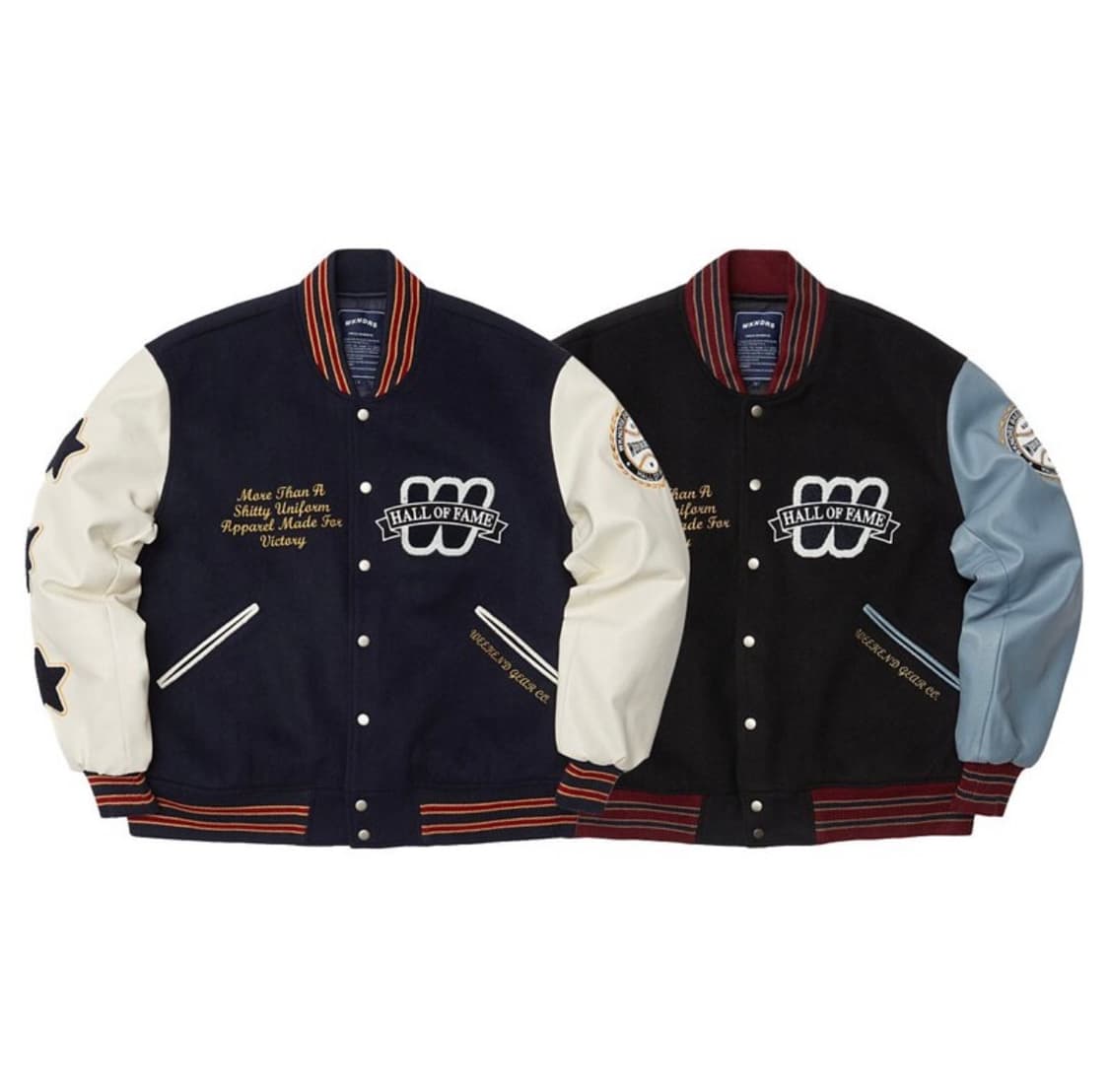 위캔더스 바시티 자켓 H.O.F VARSITY JK (NAVY) 상품이미지5