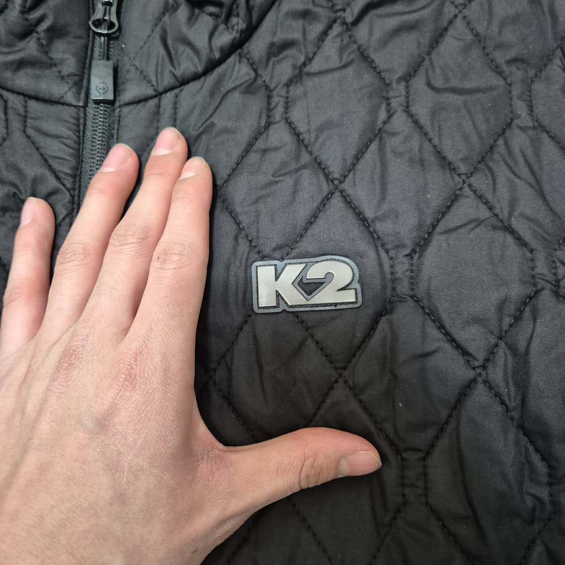 K2 케이투 패치로고 남성 퀼팅 경량패딩 L(100) 상품이미지4