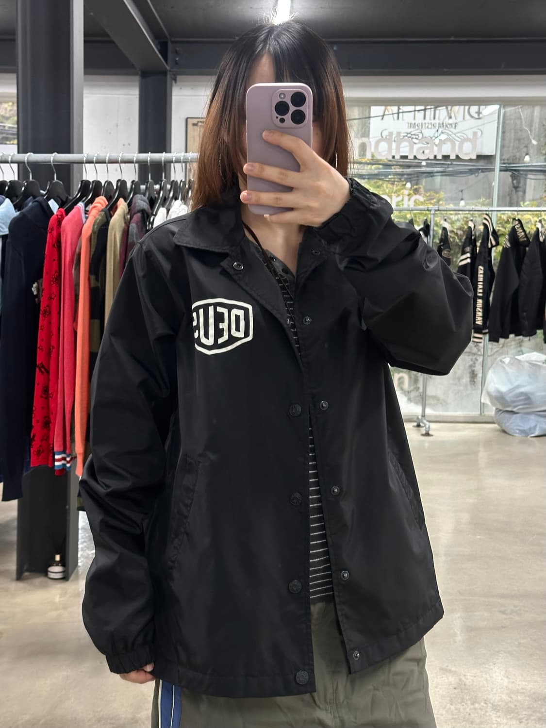 데우스 엑스마키나 코치자켓 블랙 상품이미지4