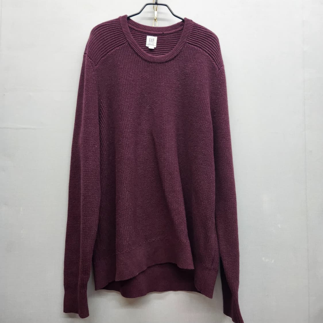 GAP 갭 버건디 코튼 니트 XL(XL) 상품이미지1