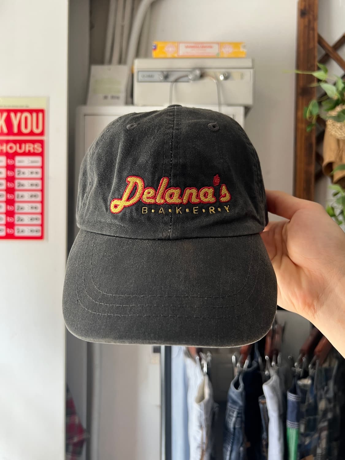 USA 빈티지 Delana's 베이커리 블랙 볼캡 상품이미지1