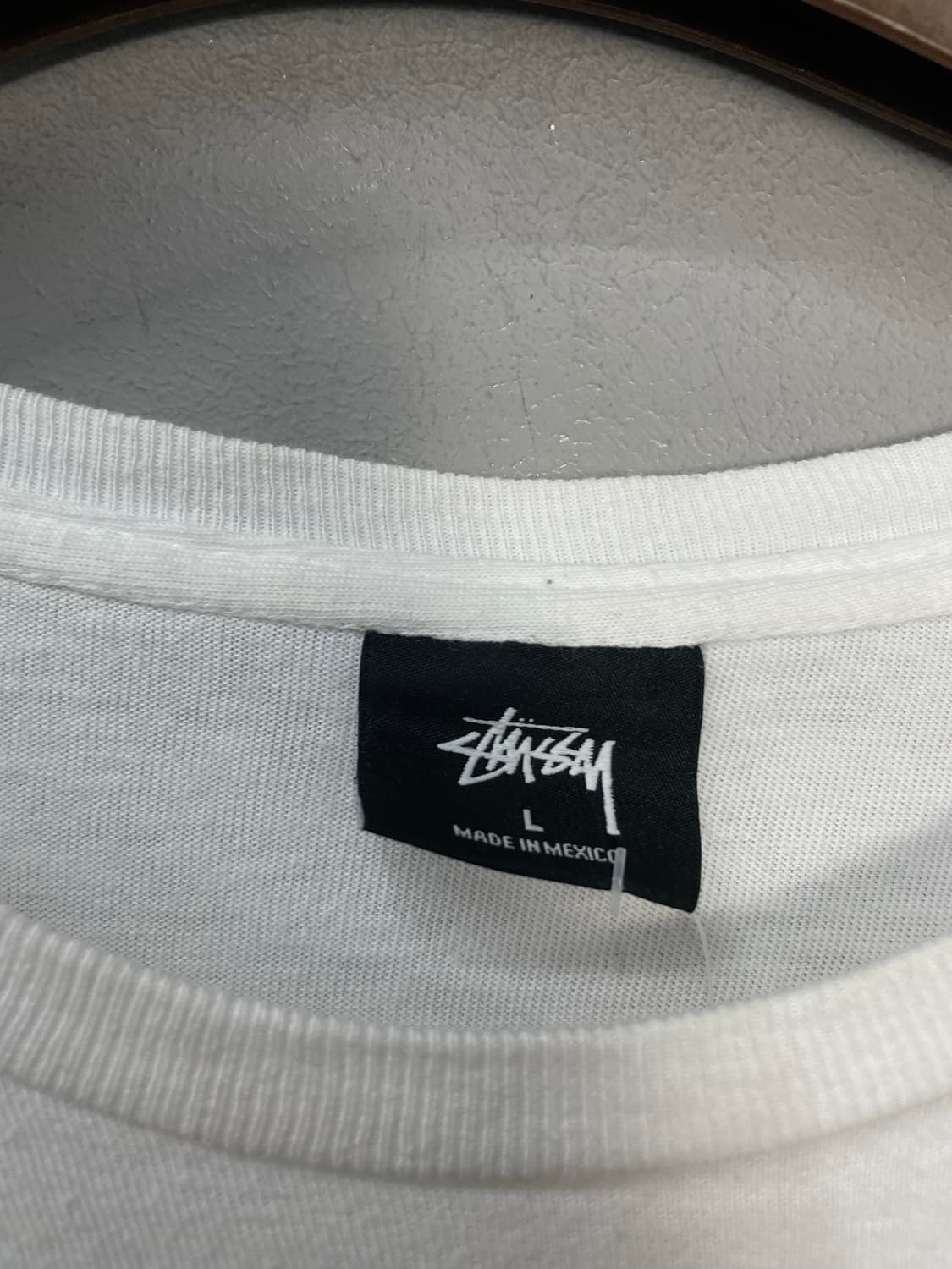 스투시 베이직로고 화이트 반팔 H1488 상품이미지7