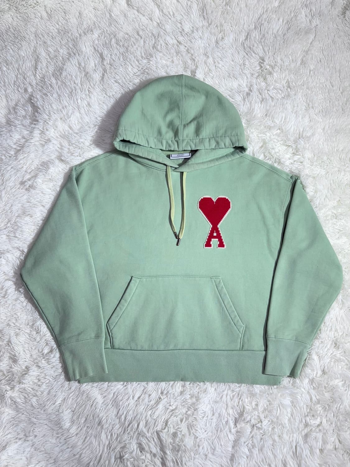 아미 빅하트로고 민트그린 후드  상품이미지3