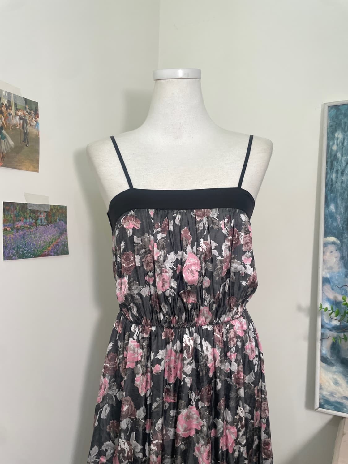 black watercolor flower waist banding mi 상품이미지5