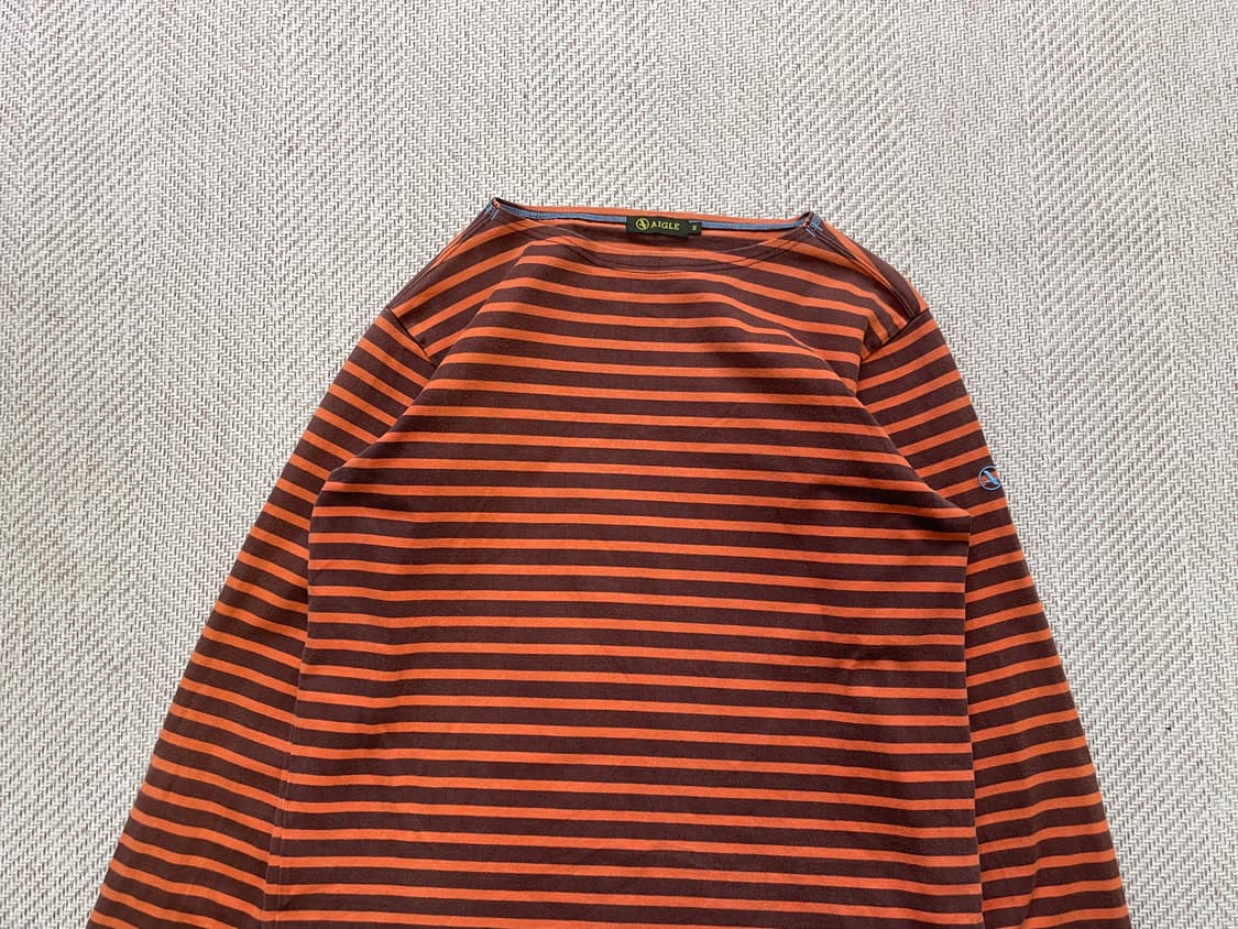 빈티지 aigle 스트라이프 보더 긴팔티셔츠  상품이미지3